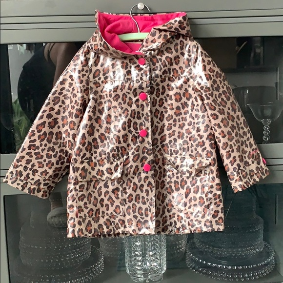 Carter's Other - Carters leopard & hot pink raincoat.